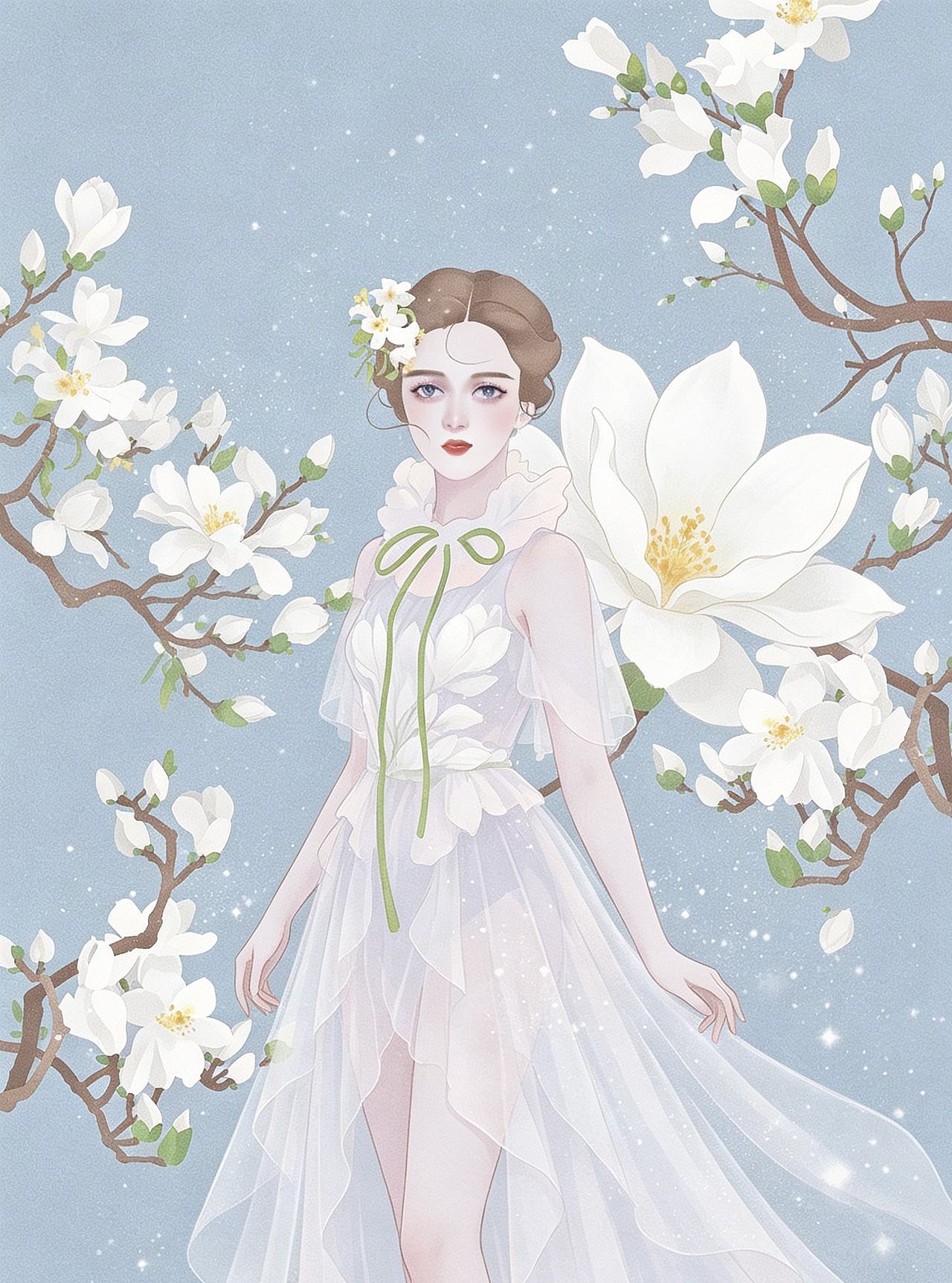 原创IP插画文创《花神之礼》（图ZNDA5MzM1OTcy） - 商业插画 - 站酷设计师ChongwenArt原创素材 - 站酷ZCOOL