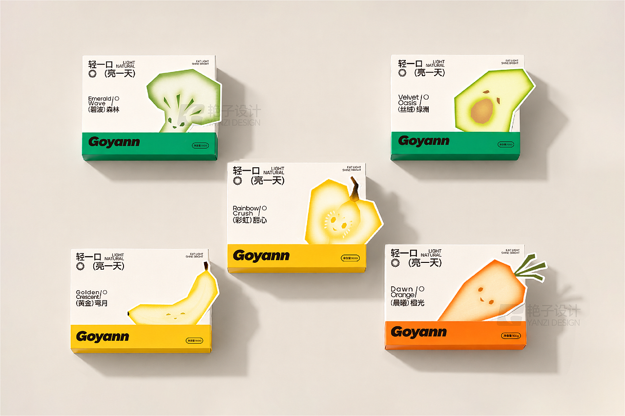 品牌设计-Goyann轻食-品牌提案（图ZNDA5MzM2NDIw） - 品牌 - 站酷设计师艳子设计原创素材 - 站酷ZCOOL