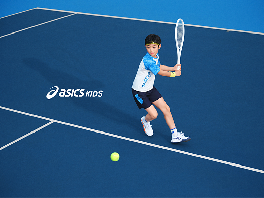 ASICS KIDS亚瑟士儿童｜夏日网球运动视觉全案
