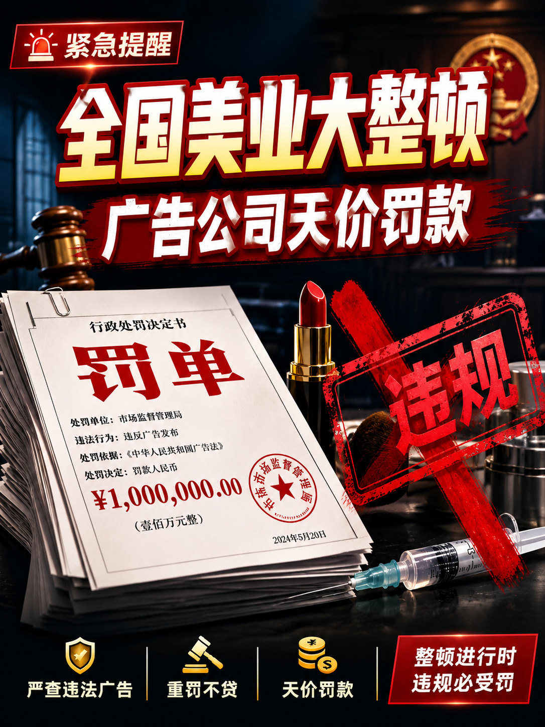全国美业大整顿，为什么广告公司被罚款？#违规广告发布 #广告法 #雨田侃设计（图ZMTU3MTU4MjQ=） - 教程 - 站酷设计师雨田侃设计原创素材 - 站酷ZCOOL