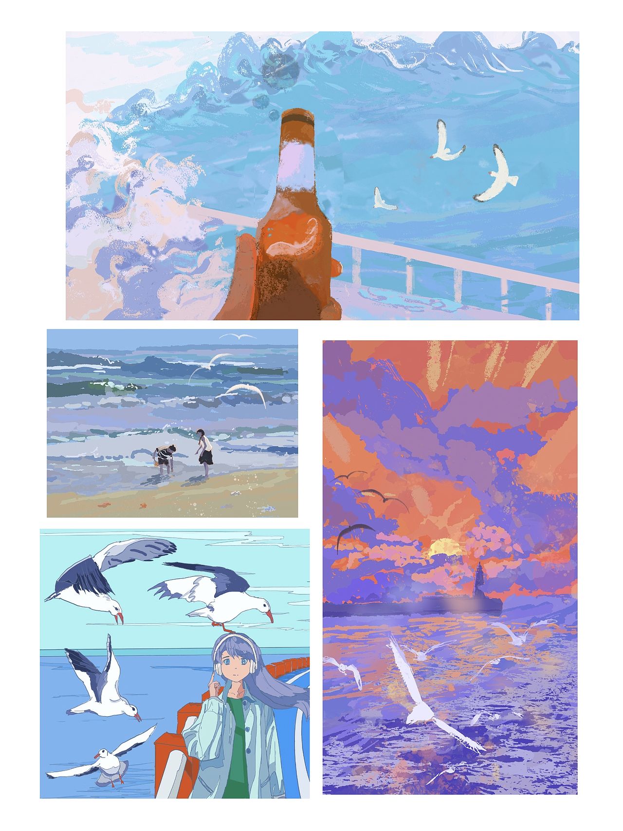 去码头整点薯条吧（图ZNDA5MzU4MjM2） - 艺术插画 - 站酷设计师祈风QIFN原创素材 - 站酷ZCOOL