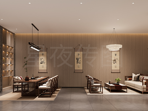 东方意境私宴会所全案｜现代新中式餐饮空间设计
