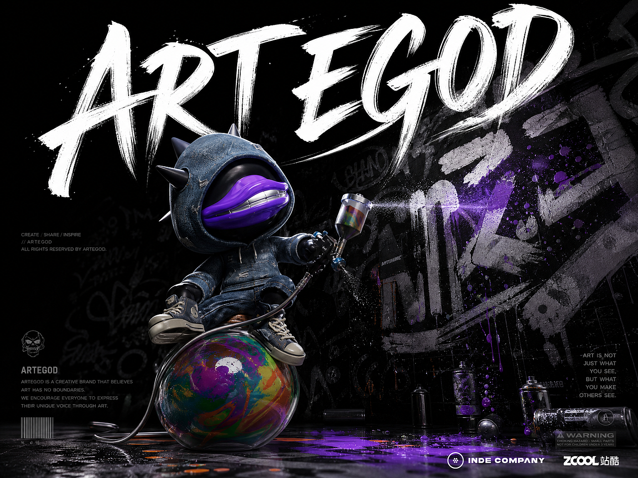 【ART EGOD】涂鸦艺术家（图ZNDA5MzgzODg4） - 人物/生物 - 站酷设计师AI图图原创素材 - 站酷ZCOOL