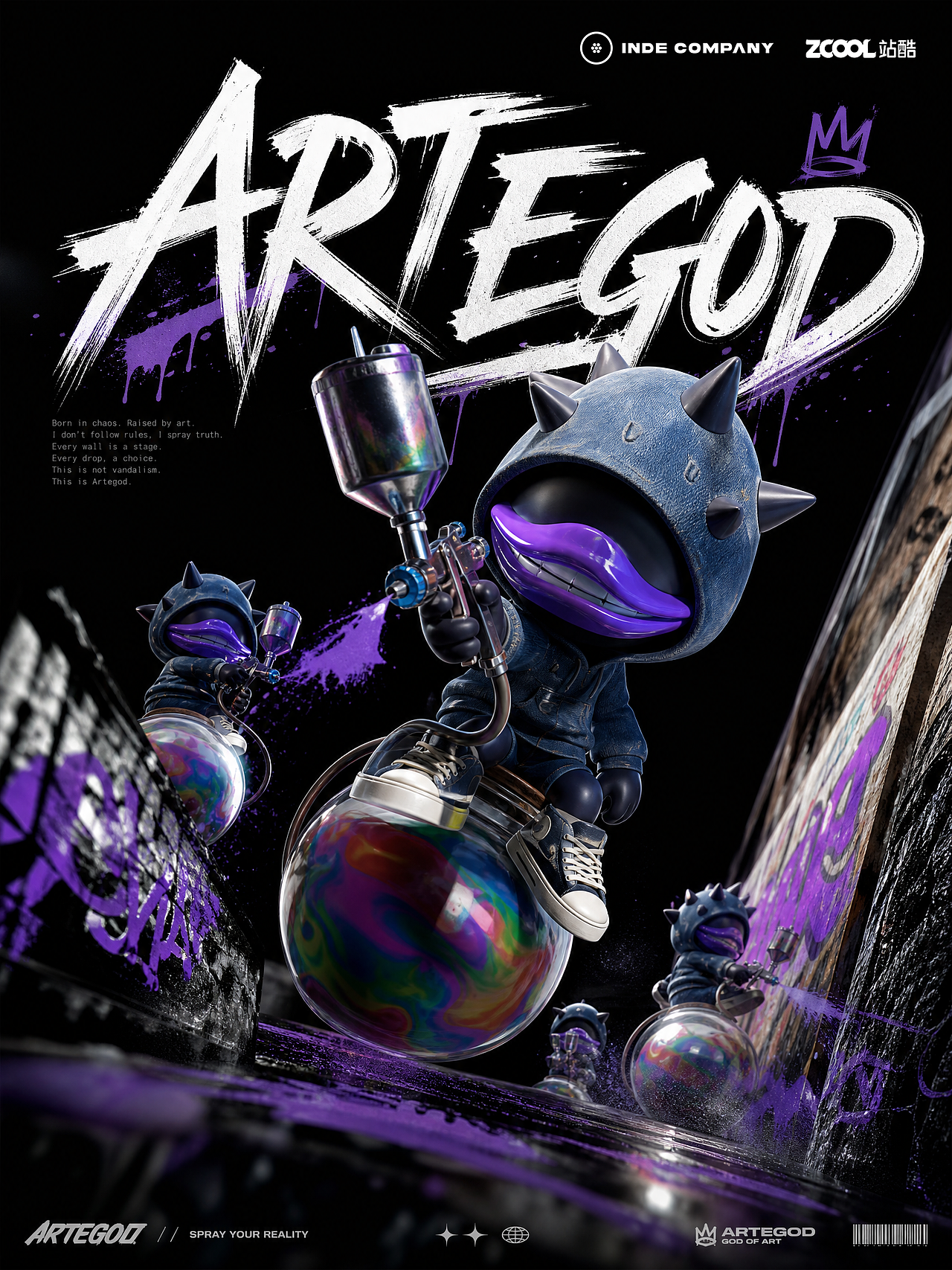【ART EGOD】涂鸦艺术家（图ZNDA5MzgzOTEy） - 人物/生物 - 站酷设计师AI图图原创素材 - 站酷ZCOOL