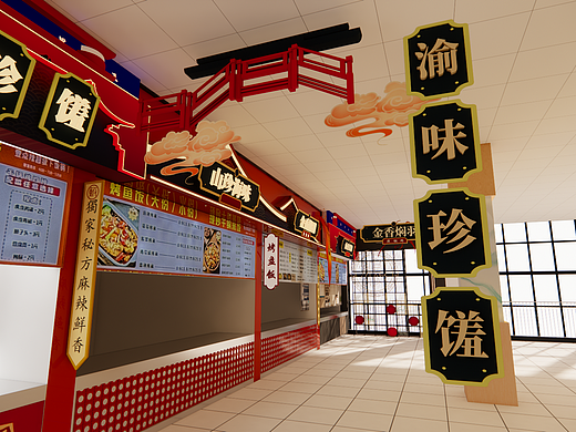 天津工业大学-食堂内部改造