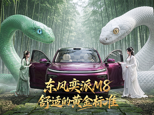 东风奕派M8《千年等一派》AIGC创意短片