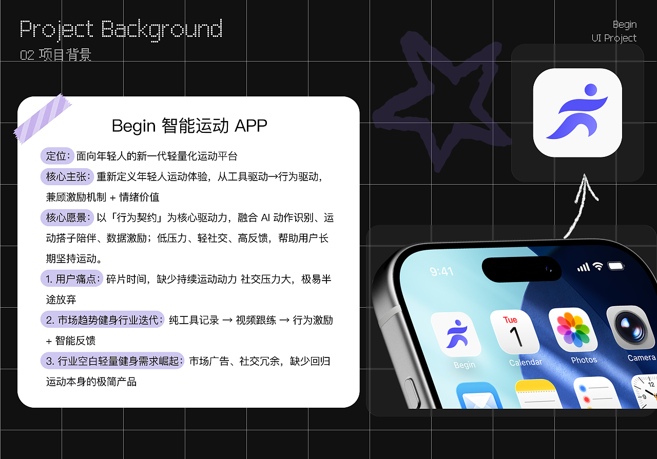 「Begin」健身 | UI设计（图ZNDA5NDA1Mzc2） - APP界面 - 站酷设计师周周小记原创素材 - 站酷ZCOOL