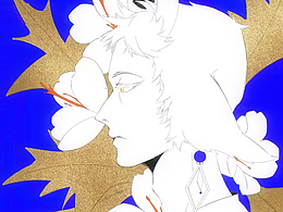 简约线条平涂插画