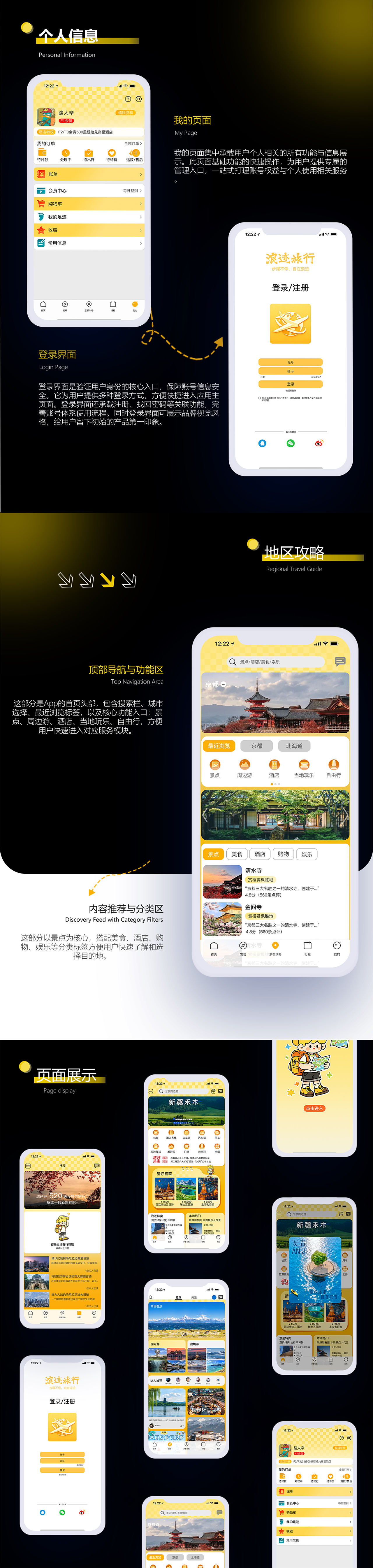 浪迹旅行（图ZNDA5NDM1NDQ4） - APP界面 - 站酷设计师伊恩0原创素材 - 站酷ZCOOL
