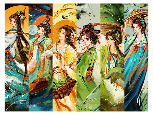 二十四节气拟人插画(夏季篇）