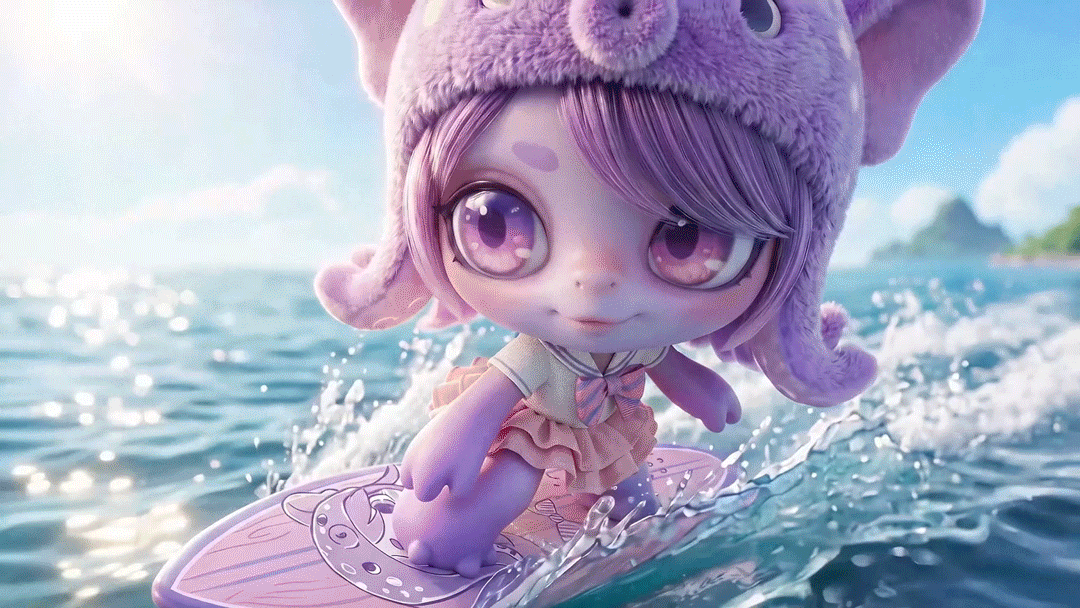 夏日有萌鱼（图ZNDA5NDQ4NDAw） - AI作品 - 站酷设计师狗子狗子漩原创素材 - 站酷ZCOOL