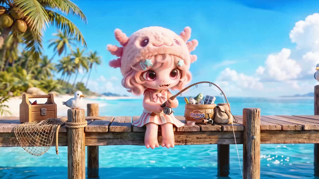 夏日有萌鱼（图ZNDA5NDQ4NDIw） - AI作品 - 站酷设计师狗子狗子漩原创素材 - 站酷ZCOOL