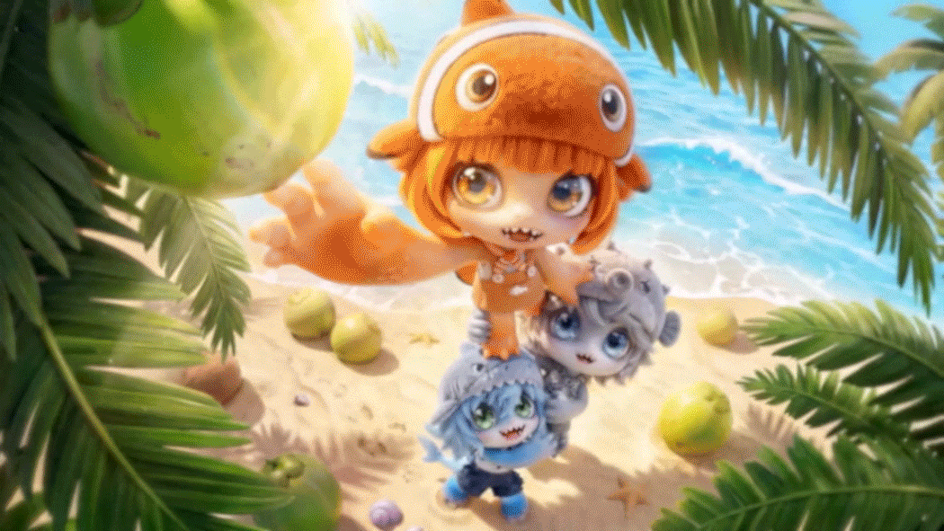 夏日有萌鱼（图ZNDA5NDQ4NDYw） - AI作品 - 站酷设计师狗子狗子漩原创素材 - 站酷ZCOOL