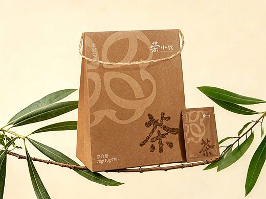 荣小馆丨极简牛皮纸东方茶礼茶叶包装设计