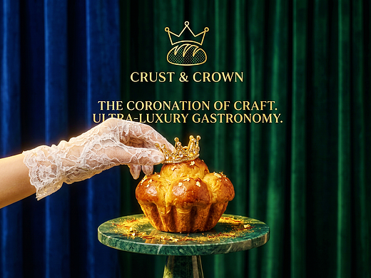 Up-Brands上游文创|CRUST&CROWN-皇室美学烘焙设计