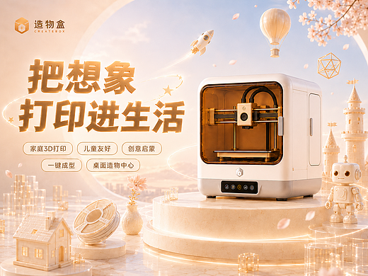 3D打印机全案视觉设计 | 从概念到落地的完整品牌体系