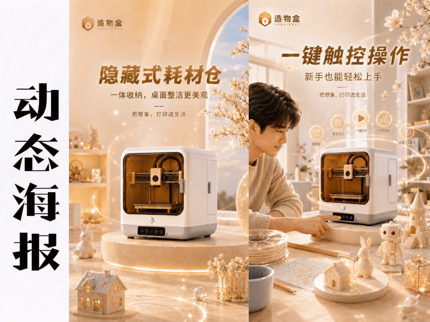 3D打印机动态视觉与TVC广告 | 科技产品的情感化表达(图ZNDA5NDU1NzY0) - 电子产品 - 站酷设计师星落纸间原创素材 - 站酷ZCOOL