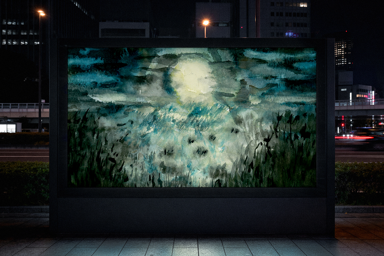 【水彩创作】-月之径（图ZNDA5NDY2NzMy） - 商业插画 - 站酷设计师MY_XIA原创素材 - 站酷ZCOOL