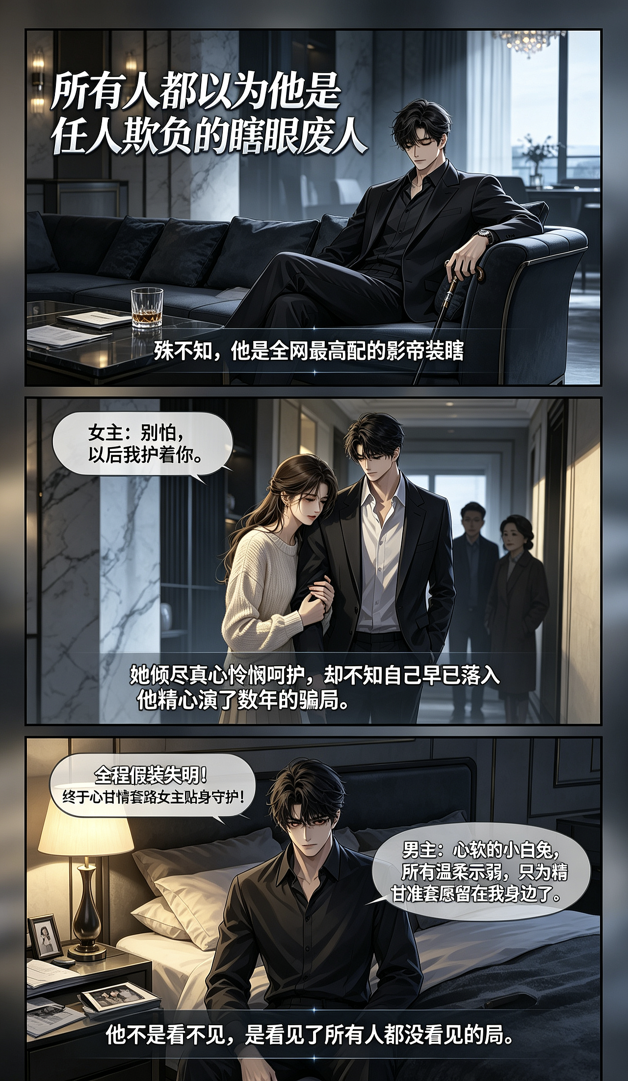 网文改编:装瞎先生（图ZNDA5NDY5ODI0） - 单幅漫画 - 站酷设计师信仰漫画原创素材 - 站酷ZCOOL