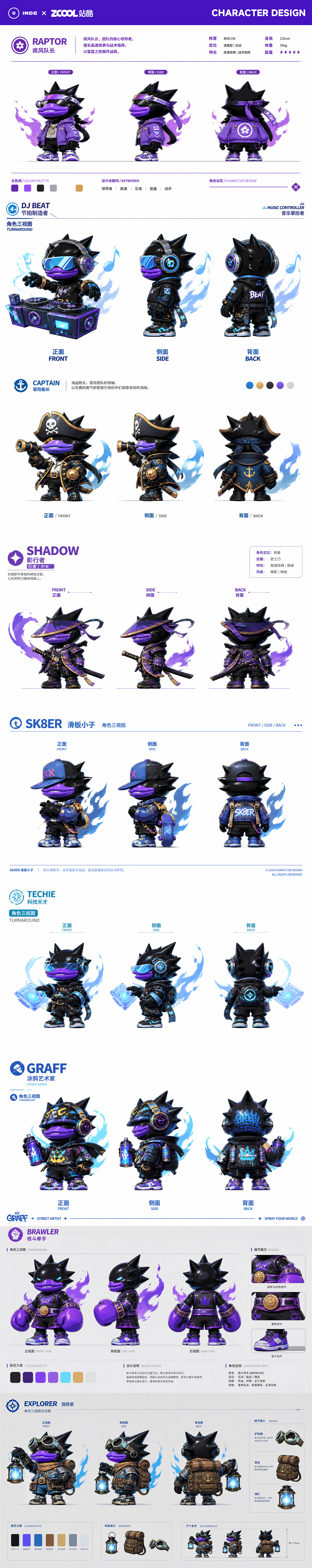 【EGOD 嘻哈冒险团】-音乐之路即刻出发（图ZNDA5NDc0MTY0） - 人物/生物 - 站酷设计师爺要崩溃原创素材 - 站酷ZCOOL