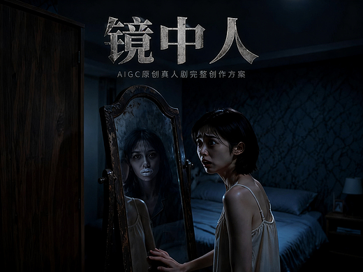 AIGC 原创悬疑真人短剧｜《镜中人》完整制作方案展示