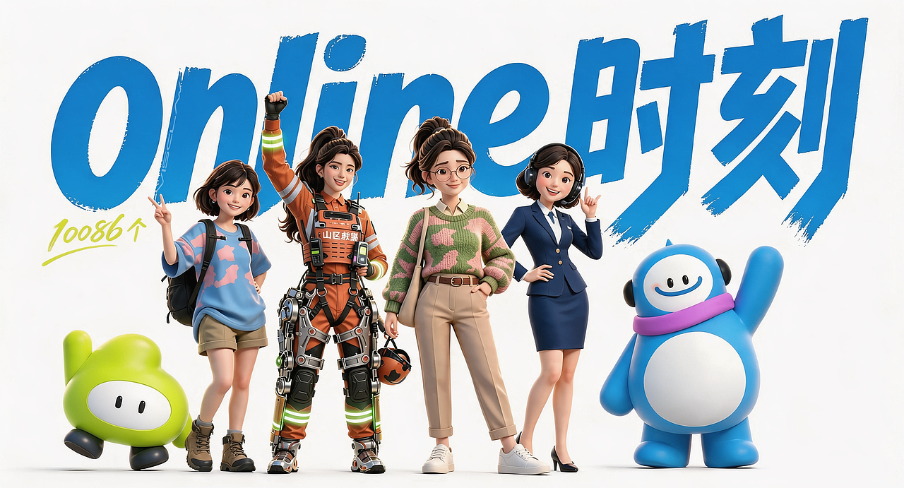 跨时空连线 #10086 个 online 时刻(图ZNDA5NDkzMjI0) - AI作品 - 站酷设计师VC23原创素材 - 站酷ZCOOL