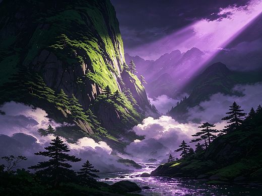 IP「梦境山水支线」源于幻境美学的冷暖撞色视觉体系