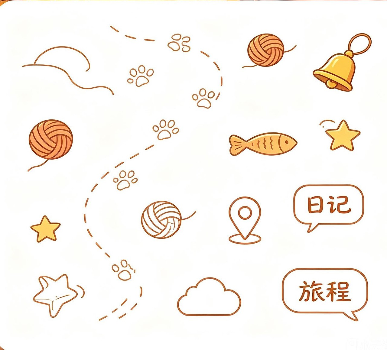 橘子的流浪日记（图ZNDA5NTAwNDA4） - AI作品 - 站酷设计师陌安Z原创素材 - 站酷ZCOOL