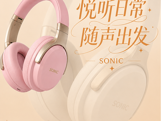 AIGC【乐声】SONIC耳机TVC广告片
