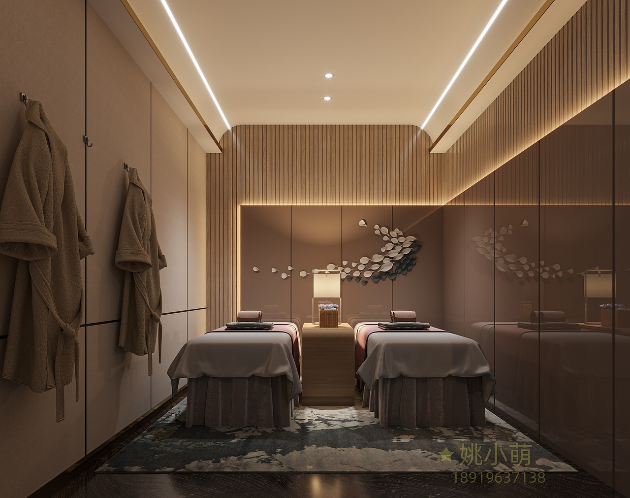 洗浴店效果图施工图案例分享（图ZNDA5NTAyNjY4） - 商业空间设计 - 站酷设计师小小萌啊原创素材 - 站酷ZCOOL
