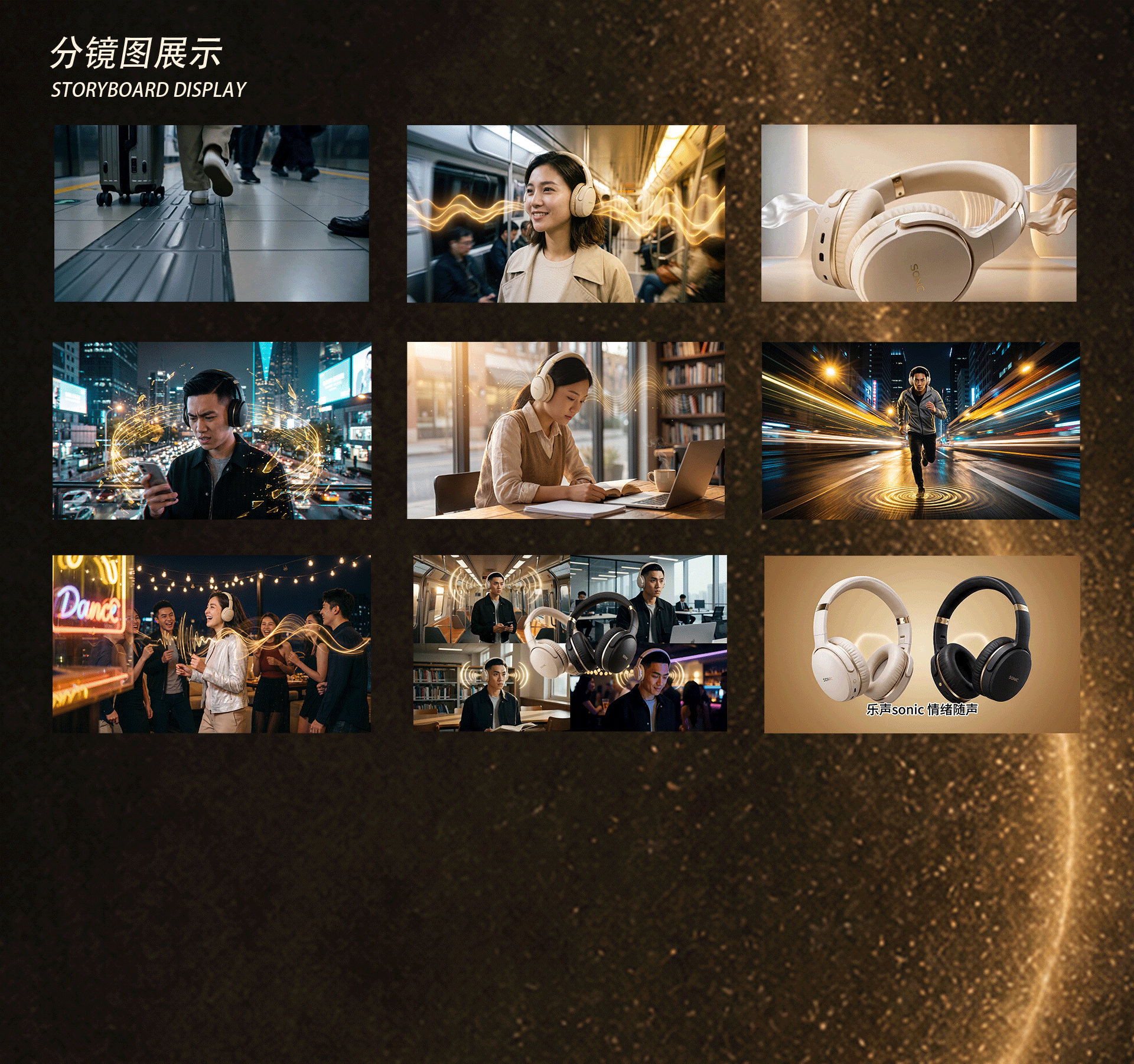 【乐声】SONIC耳机TVC广告片（图ZNDA5NTE3MzQ0） - AI作品 - 站酷设计师圆桃桃满满原创素材 - 站酷ZCOOL