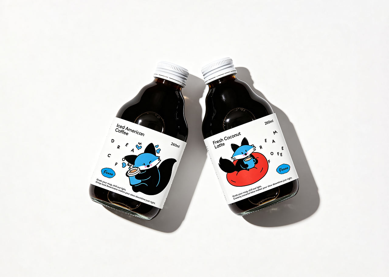 Foxoo咖啡品牌包装设计(图ZNDA5NTE4MTc2) - 包装 - 站酷设计师青轶设计原创素材 - 站酷ZCOOL