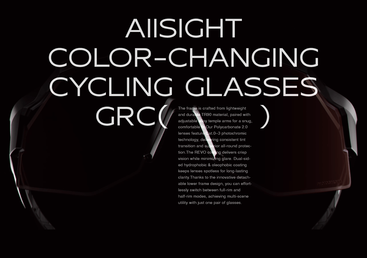 GRC桀骜无尽｜AllSIGHT GLASSES CG｜变色骑行眼镜（图ZNDA5NTM5NDky） - 产品 - 站酷设计师Natura_自然现象原创素材 - 站酷ZCOOL