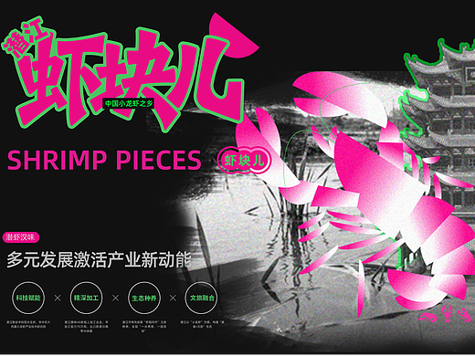 虾块儿-小龙虾品牌全案设计-向量设计
