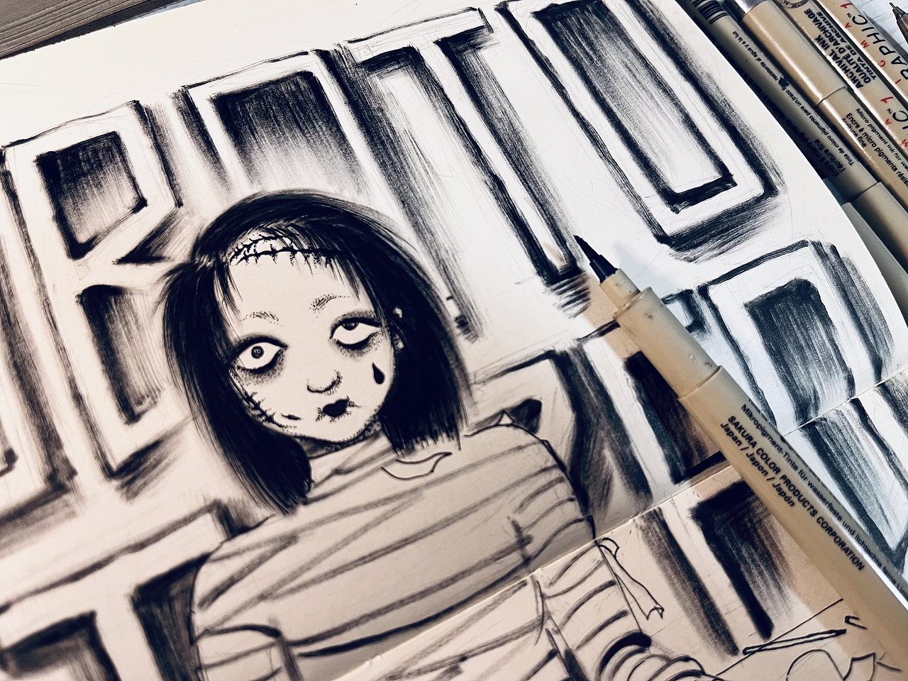 Lobotomized 前额叶受损者（图ZNDA5NTU0Mzky） - 商业插画 - 站酷设计师不卡门的Carmen原创素材 - 站酷ZCOOL