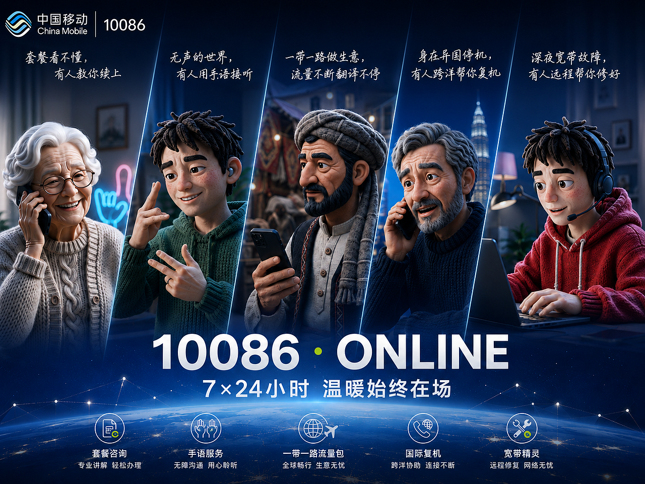 《ONLINE》 7×24小时 温暖始终在场(图ZNDA5NTY0Nzk2) - AI作品 - 站酷设计师AI设计师Lena原创素材 - 站酷ZCOOL