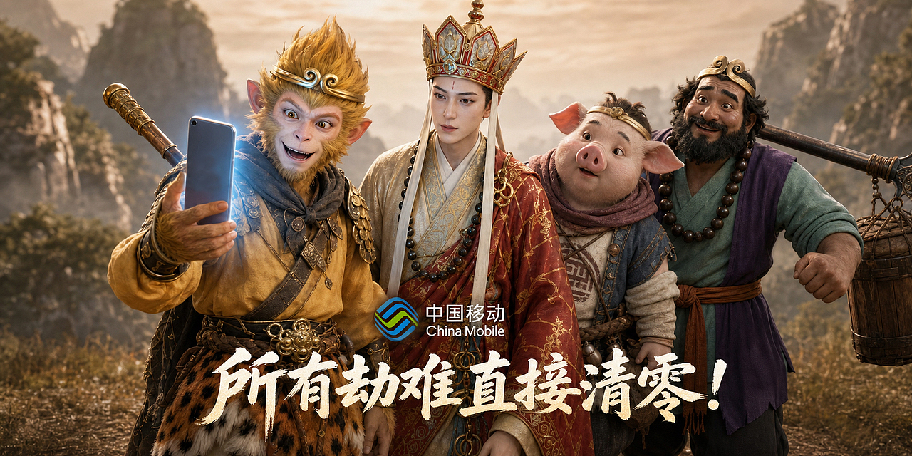《西天取经,移动护航》(图ZNDA5NTY5MDQw) - AI作品 - 站酷设计师创意加倍原创素材 - 站酷ZCOOL