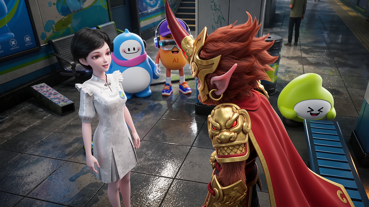 大圣的OL时刻(图ZNDA5NTcyMTI0) - AI作品 - 站酷设计师丶油条原创素材 - 站酷ZCOOL