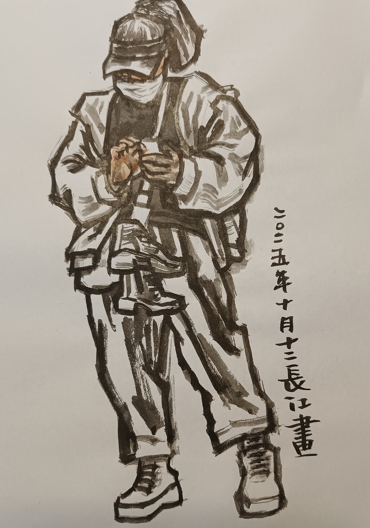 水墨人物速写（图ZNDA5NTczNzUy） - 绘画 - 站酷设计师岗底长江原创素材 - 站酷ZCOOL