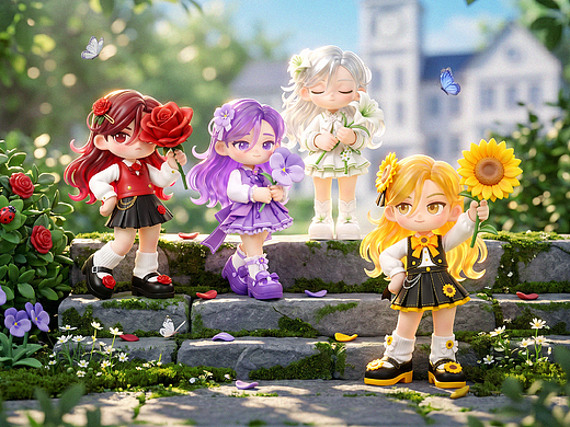 「花棘少女」潮玩IP设计