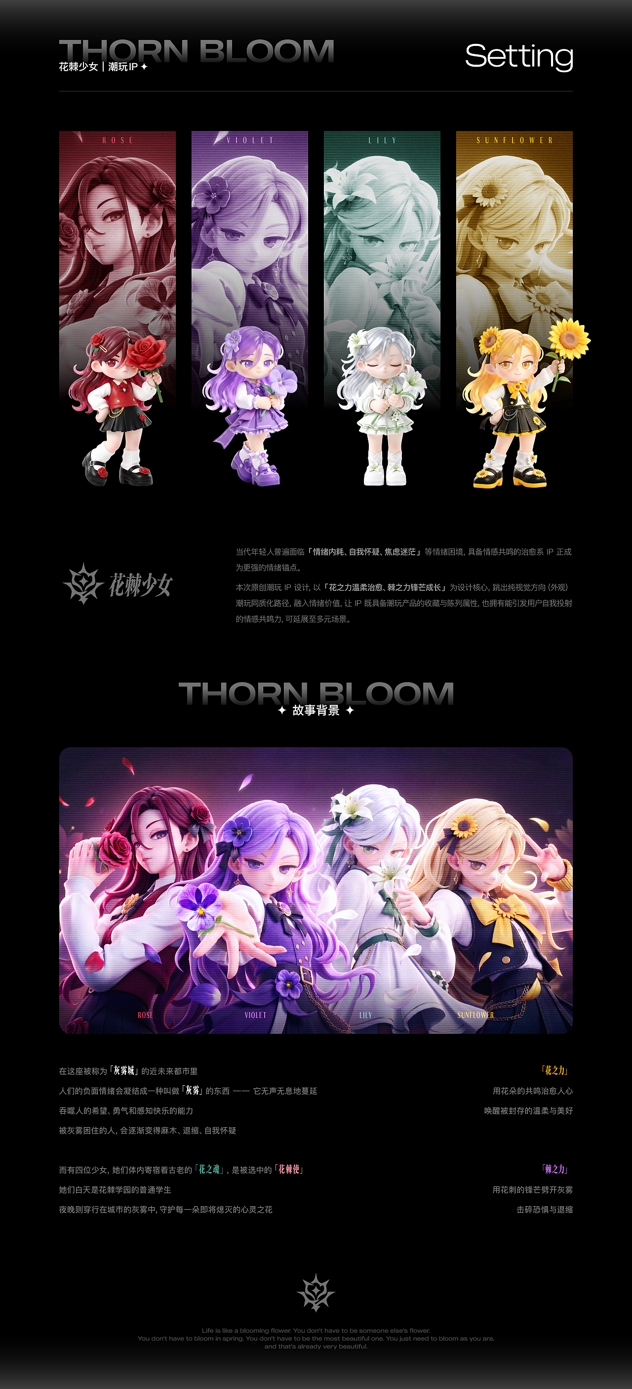 「花棘少女」潮玩IP设计（图ZNDA5NTgyNzY0） - AI作品 - 站酷设计师一勺白墨原创素材 - 站酷ZCOOL