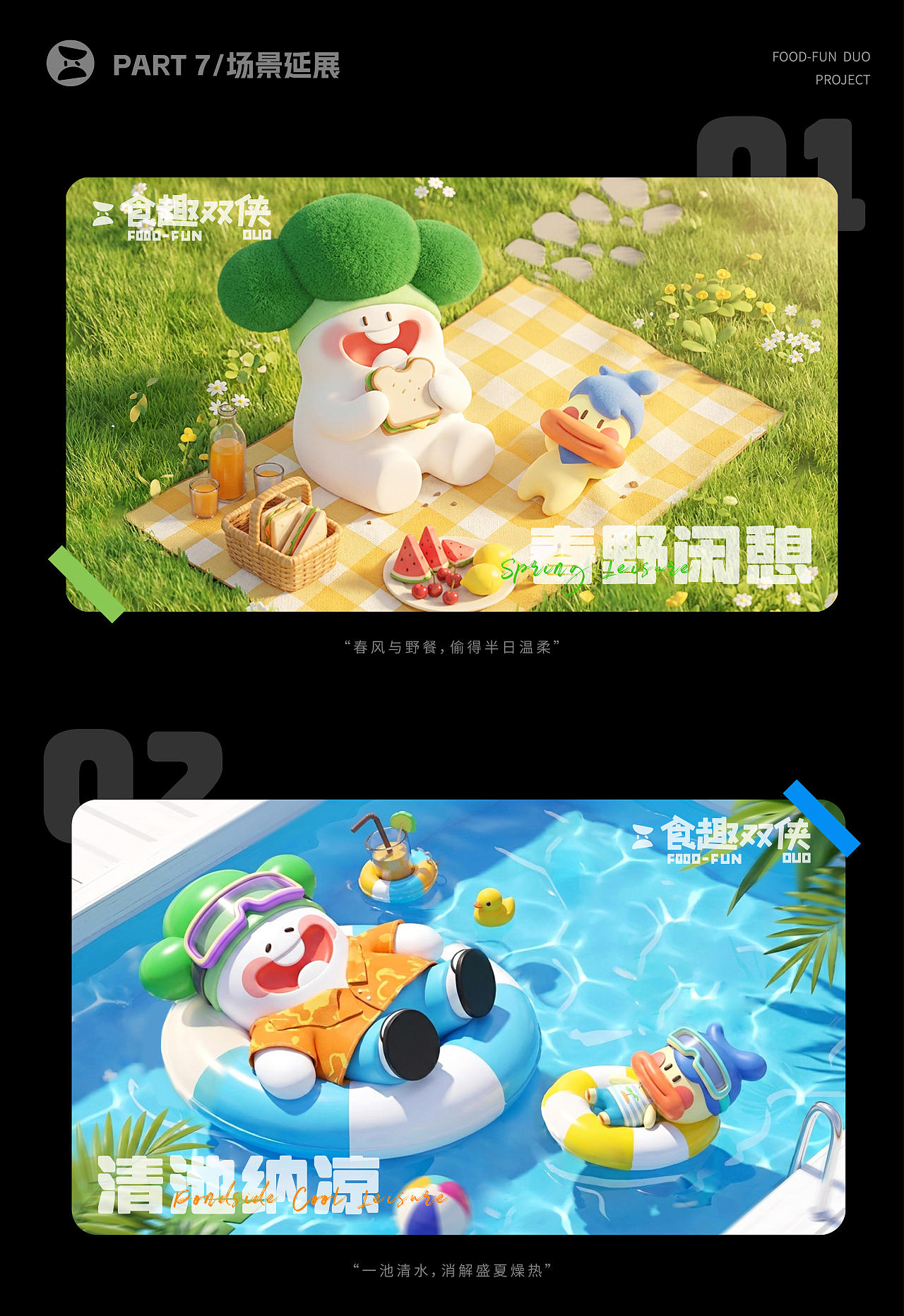 食趣双侠 | 原创ip设计（图ZNDA5NTk0NDAw） - IP形象 - 站酷设计师忧郁香蕉原创素材 - 站酷ZCOOL