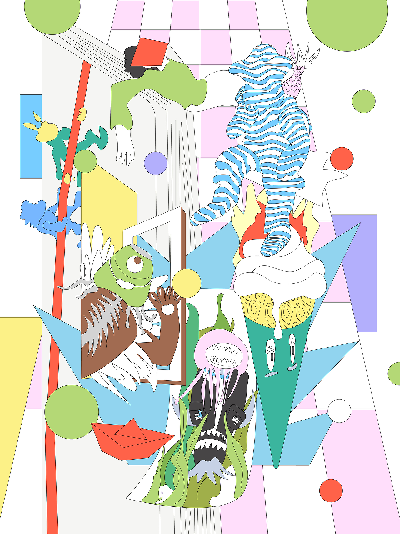 画画日记35（图ZNDA5NTk3MjI0） - 艺术插画 - 站酷设计师彩色乱麻原创素材 - 站酷ZCOOL