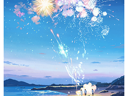 海边浪漫的夜晚