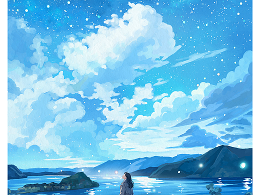 星空下