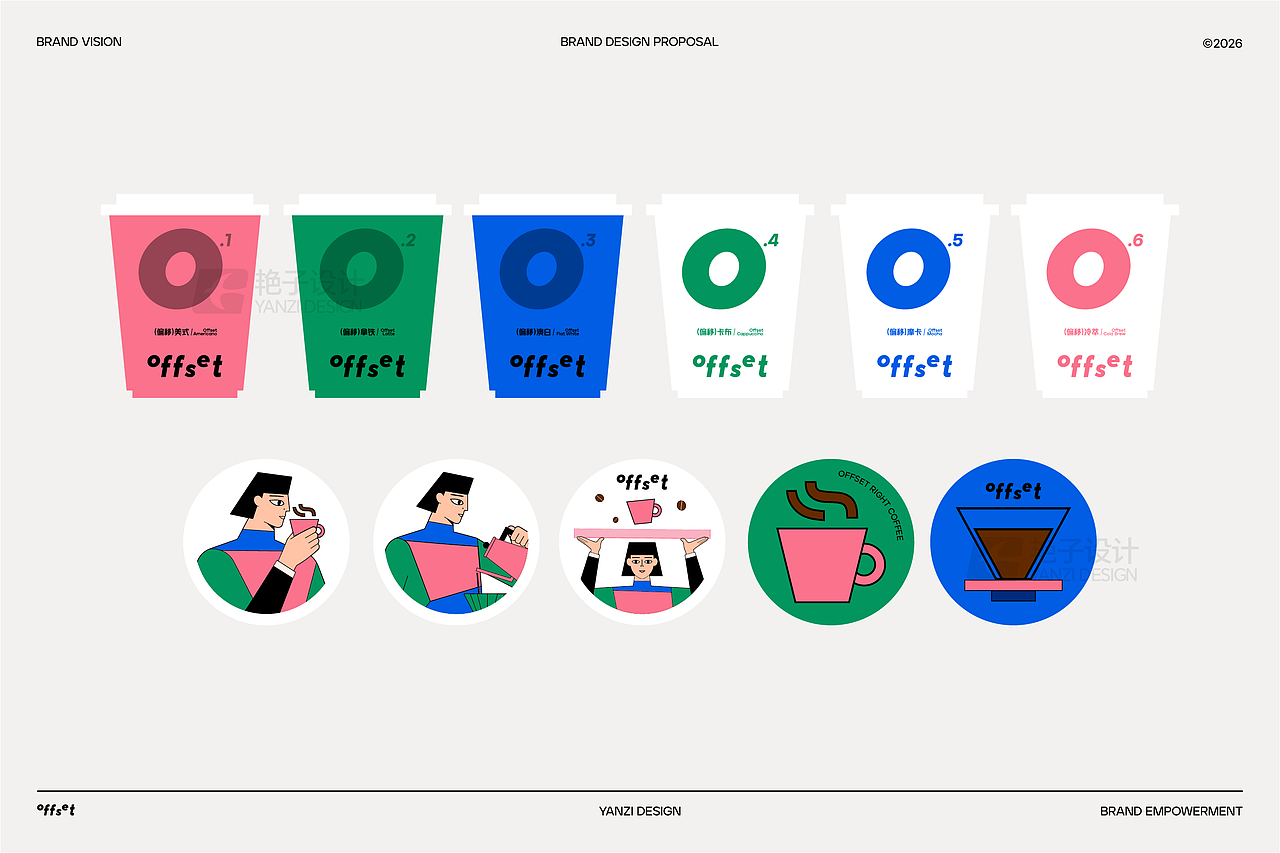 品牌设计- Offset偏移咖啡-品牌提案(图ZNDA5NjI5NzI0) - 品牌 - 站酷设计师艳子设计原创素材 - 站酷ZCOOL