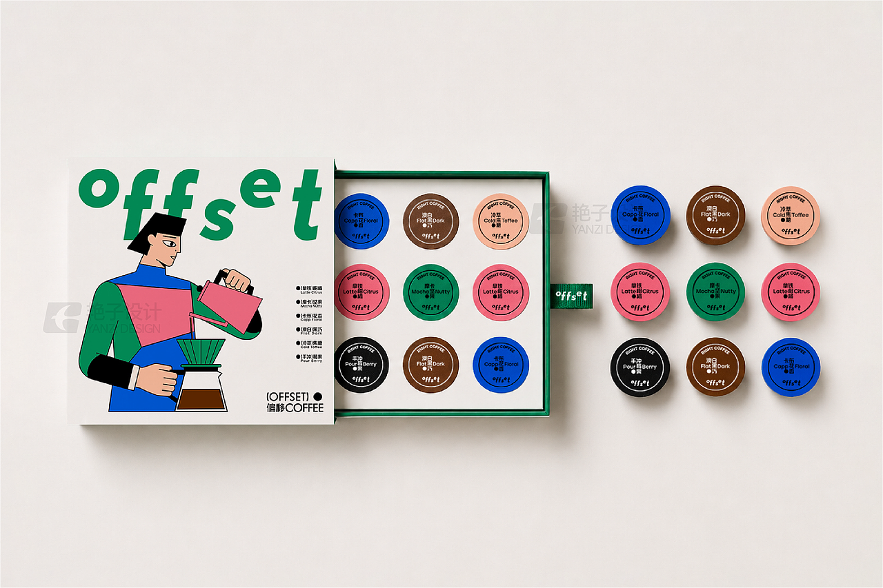 品牌设计- Offset偏移咖啡-品牌提案(图ZNDA5NjI5NzM2) - 品牌 - 站酷设计师艳子设计原创素材 - 站酷ZCOOL