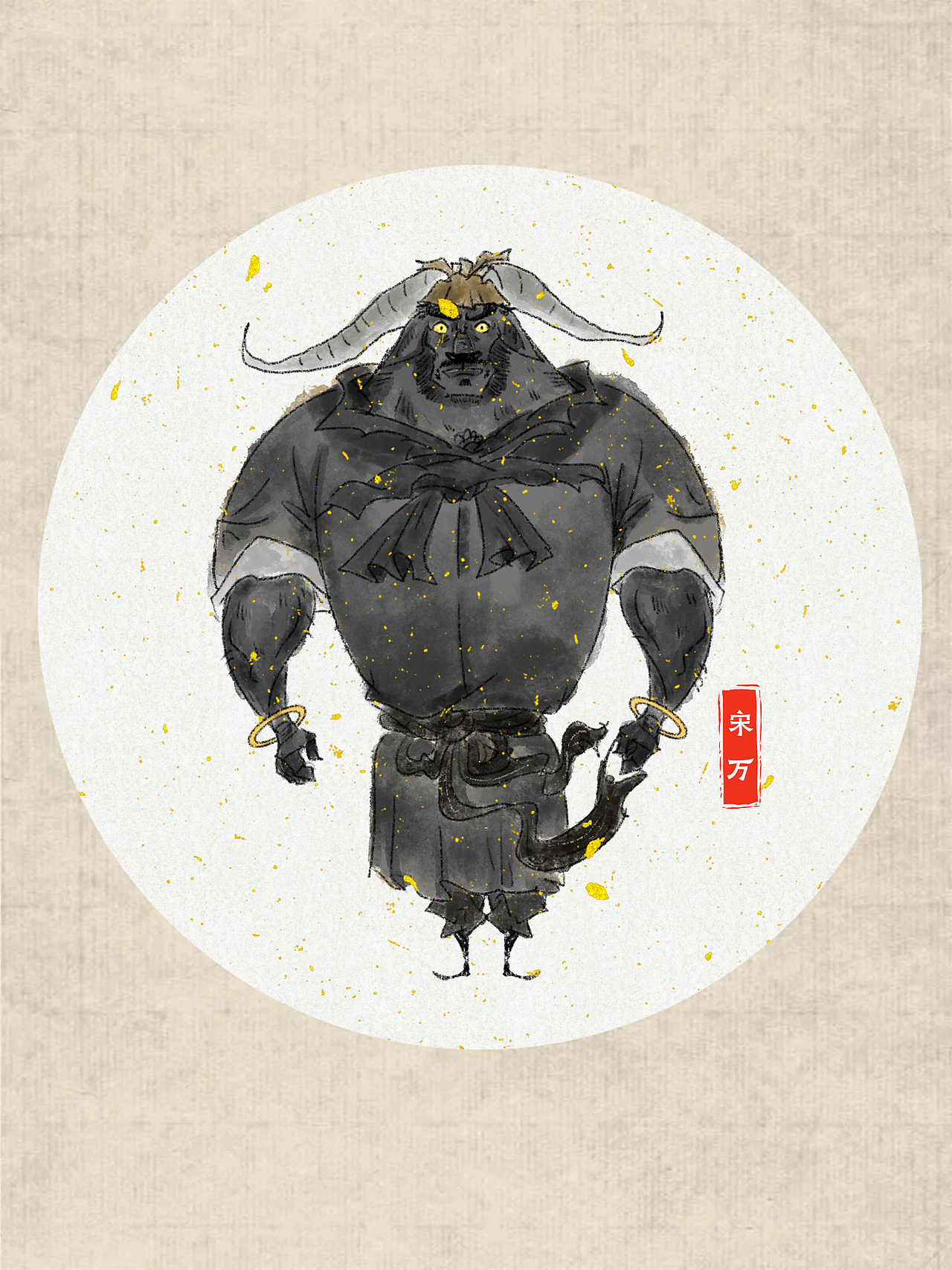 《野林聚义-兽版水浒》第七弹（图ZNDA5NjI5ODI4） - 艺术插画 - 站酷设计师吒吒龙原创素材 - 站酷ZCOOL