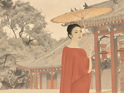 普通照片，PS修出千年古画感