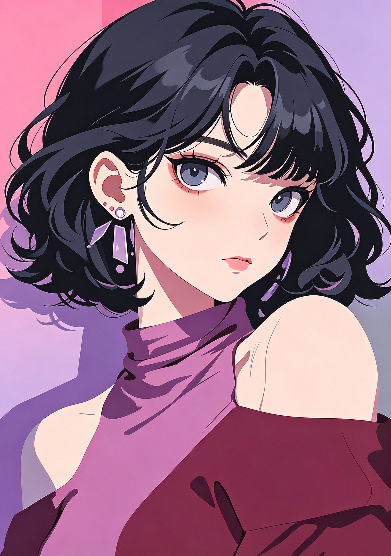 复古平涂·少女色彩肖像集（图ZNDA5NjM1NjE2） - 其他动漫 - 站酷设计师木桁桁原创素材 - 站酷ZCOOL